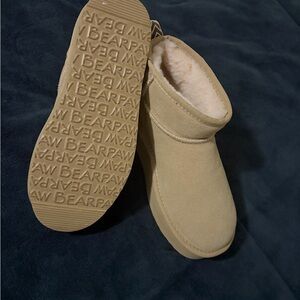 BearPaw Light Tan Ankle Boots